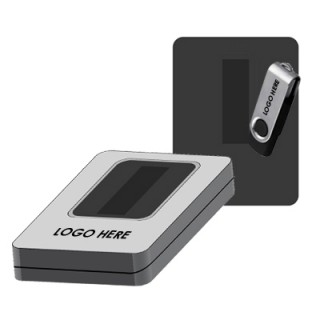Half Window USB Metal Tin Box 03