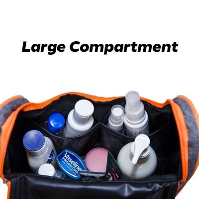 Two Tone Nylon Toiletries Bag 06
