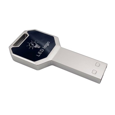 Key Shaped USB Flash Drive with LED Light - 4GB 04