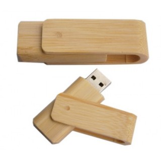 Novelty Swivel Bamboo USB Flash Drive - 4GB 03
