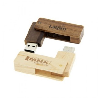 Bamboo Rectangle USB Flash Drive - 4GB 05