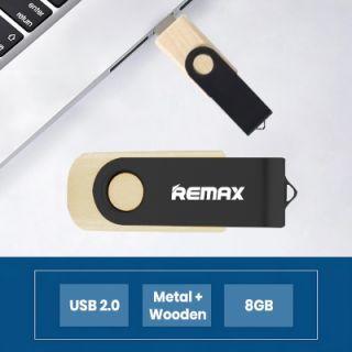 Metal Swivel Black Wooden USB Flash Drive - 8GB 06
