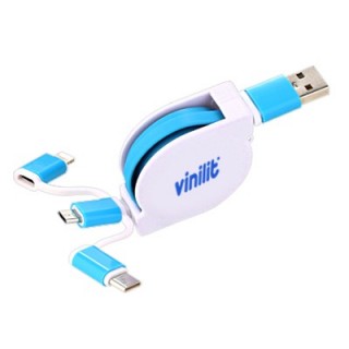 3-in-1 UNI Retractable USB Charging Cable 06