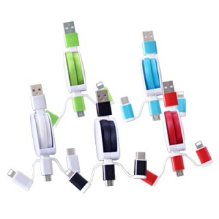 3-in-1 UNI Retractable USB Charging Cable 09