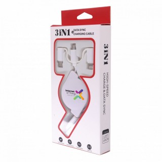 3-in-1 UNI Retractable USB Charging Cable 10