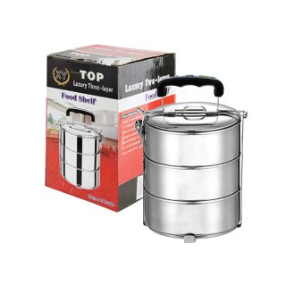 3 Tier Stainless Steel Tiffin Box Sticker Wrap - 14cm 08