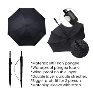 30'' Auto-Open Double Layer Golf Umbrella 08
