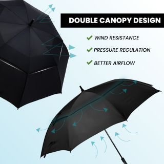 30'' Double Layer Golf Umbrella with ABS Handle 05