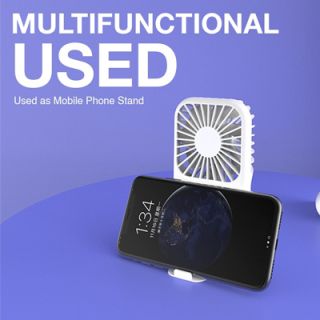 Portable Mini Fan USB Rechargeable with Phone Stand 07
