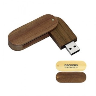 Wooden 360 Swivel USB Flash Drive - 4GB 03