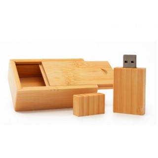 Eco-Bamboo Slide USB Box