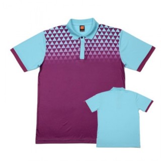 OS Diamond Polyester Unisex 150gsm Collar T-Shirt 05