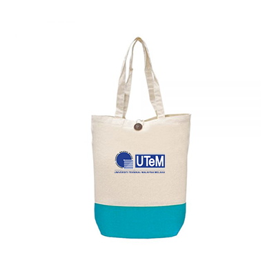Two Tone Canvas Cotton Bag  - 6oz ( 380 x 420 x120 ) 05