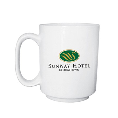 Coffee C Handle White Mug - 360ml 01
