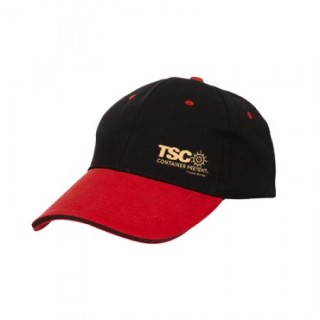 OS Baseball 6 Panel Cotton Brush Cap with Sandwich 04