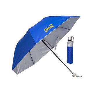22" 3 Fold Polyester Solid Umbrella