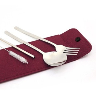 4-in-1 Cutlery Straw Felt Set 03