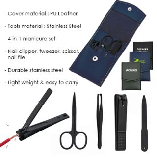 4-in-1 Manicure Set with PU Cover 10