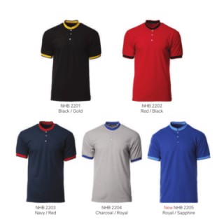 MT North Harbour York Polo 220gsm Mock Neck T-Shirt 05