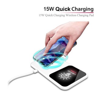 LED Light Up Logo - Mirror Surface 15W Fast Charging Wireless Charger III