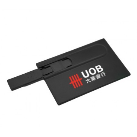 Slide-On Card Shape USB Flash Drive - 4GB 01
