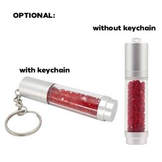 Cylinder Crystal USB Flash with LED - 4GB 09