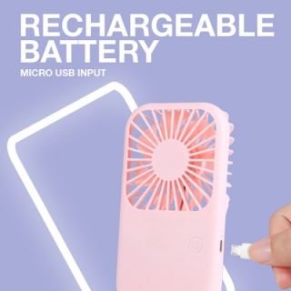 Portable Mini Fan USB Rechargeable with Phone Stand 06