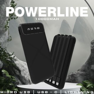 ULTRASLIM Power Bank with 4 Detachable Cable - 10000mAh 06
