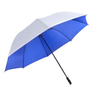 30" Black Metal Shaft Silver Coated Umbrella 04