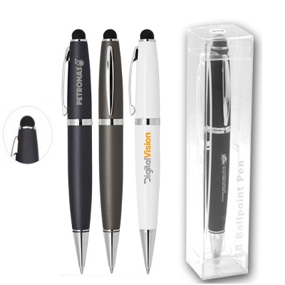 GENEVA USB Flash Drive Ball Pen with Stylus - 8GB 01