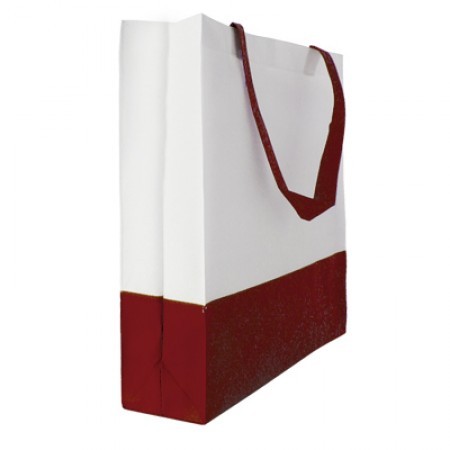 2 Tone with Velcro Non-Woven Bag - 100gsm (350x375x100) 10