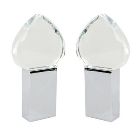 Heart Shaped Crystal USB Flash Drive - 4GB 01