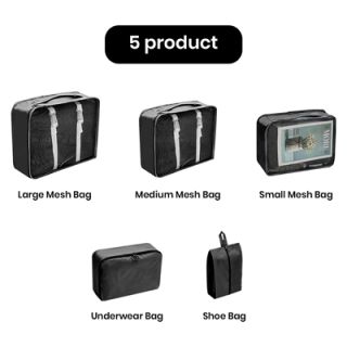 5-in-1 Polyester Travel Organizer Set 06