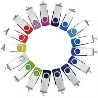 Metal Swivel Rubber Coated USB Flash Drive - 4GB 05