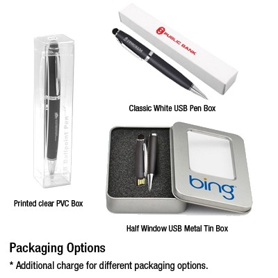 GENEVA USB Flash Drive Ball Pen with Stylus - 8GB 03