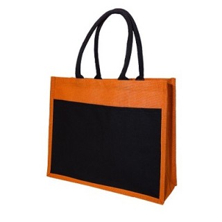 Black Front Jute Bag (350x430x150) 04