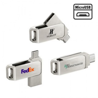 Sharp Twist USB 3.0 OTG Micro USB Flash Drive - 8GB