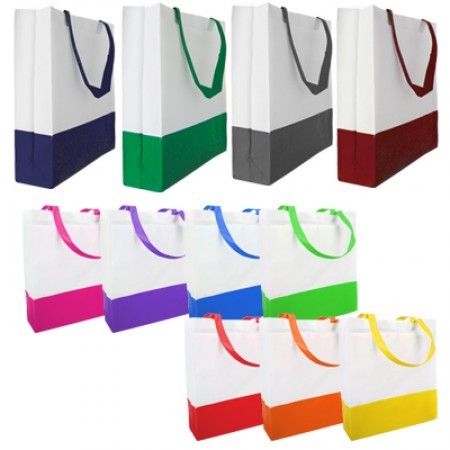 2 Tone with Velcro Non-Woven Bag - 100gsm (350x375x100) 13