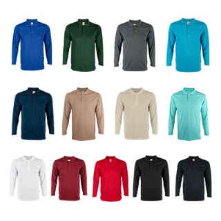 OS Quick Dry Microfiber Eyelet Long Sleeve 160gsm Polo Shirt