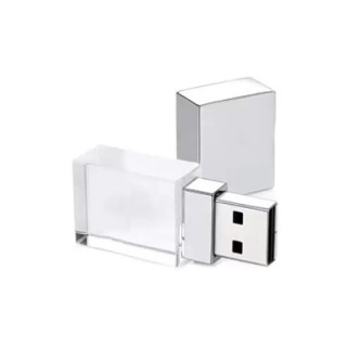 Acrylic Rectangular USB Flash Drive - 8GB