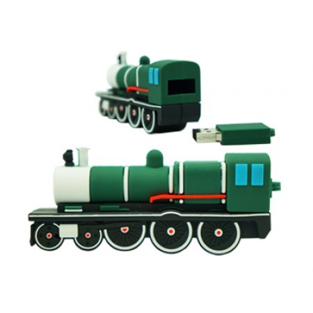 3D Train Shape USB Flash Drive - 4GB 01