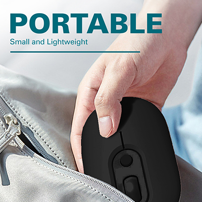 Comfort Ergonomic Dual Mode Bluetooth + 2.4G Wireless Mouse 09