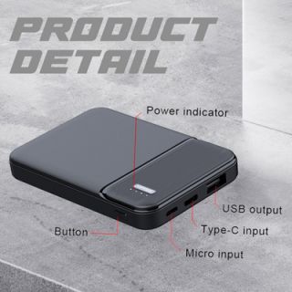 Mini Portable 2.1A Fast Charging Power Bank - 5000mAh 04