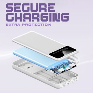 FAST Charging with 4 Detachable Cable Portable Power Bank - 10000mAh 09