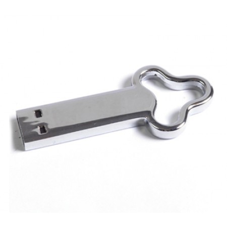 Tri Metal Key USB Flash Drive - 4GB 01