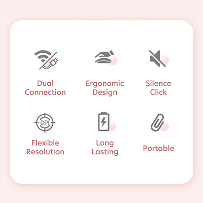 High Performance Dual Mode Bluetooth + 2.4G Wireless Mouse 07