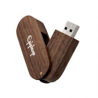 Wooden 360 Swivel USB Flash Drive - 4GB
