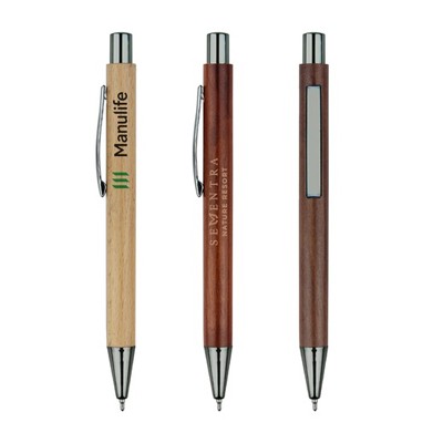 SILVERLEAF Wood Ball Gel Pen 01
