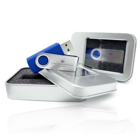 Mini Half Window USB Metal Tin Box 01