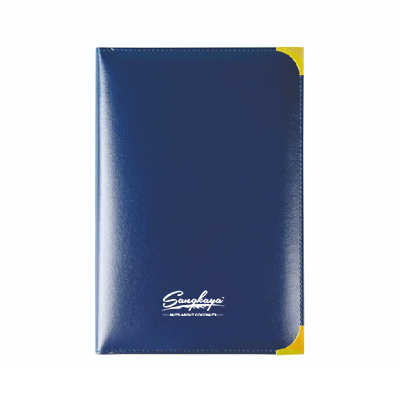 Gold Corner Bonded Paper Based Executive Log 04